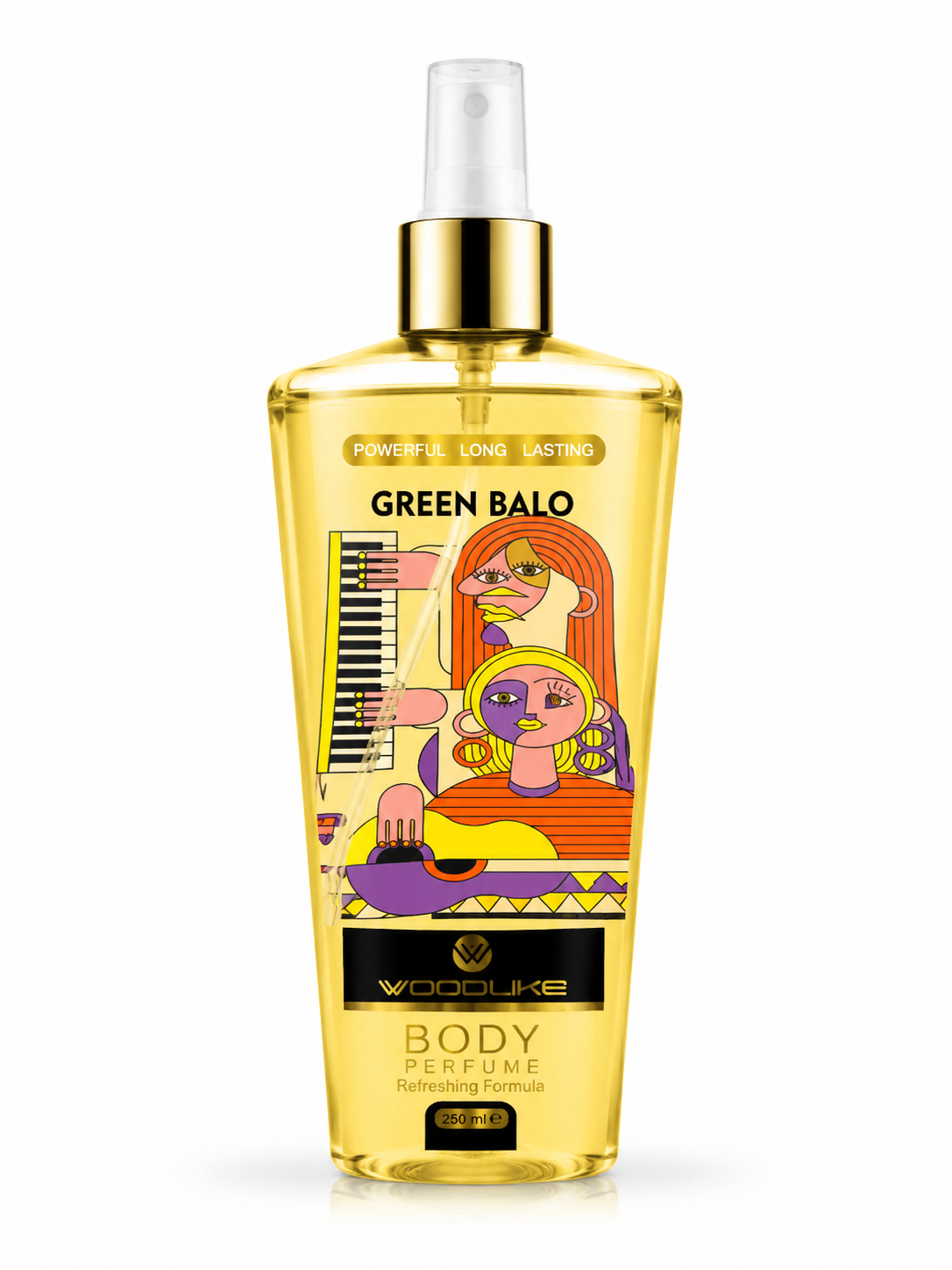 بادی اسپلش زنانه وودلایک مدل GREEN BALO حجم 250 میل