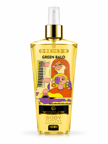 بادی اسپلش زنانه وودلایک مدل GREEN BALO حجم 250 میل