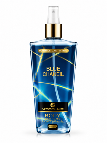 بادی اسپلش مردانه وودلایک مدل BLUE CHANEIL حجم 250 میل