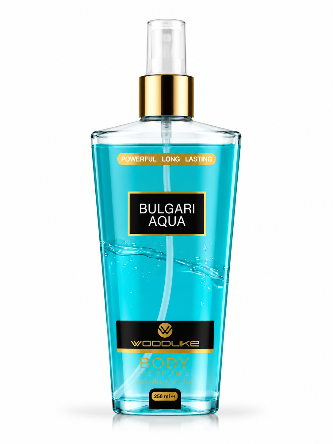 بادی اسپلش مردانه وودلایک مدل BULGARI AQUA حجم 250 میل