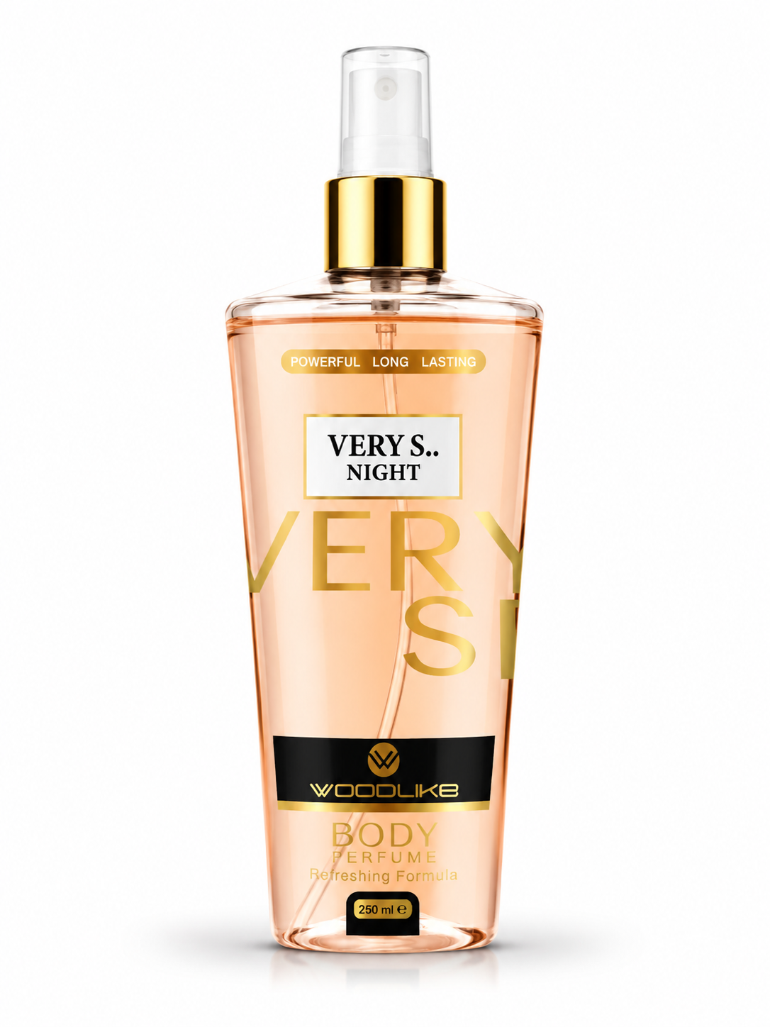 بادی اسپلش زنانه وودلایک مدل VERY S NIGHT حجم 250 میل