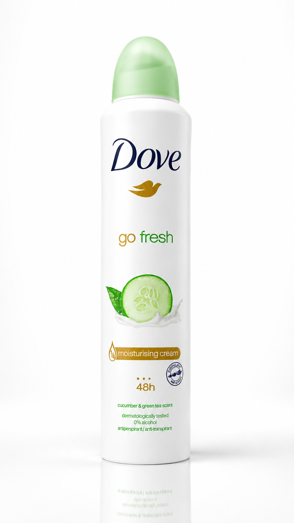 اسپری ضد تعریق زنانه داو مدل Go fresh با رایحه چای سبز و خیار حجم 250 میلی لیتر