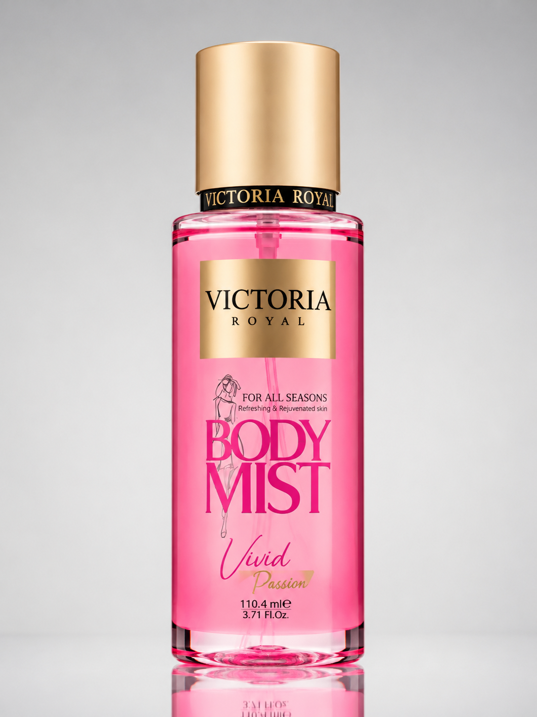 بادی میست زنانه ویکتوریا بیوتی مدل vivid passion حجم 110 میل