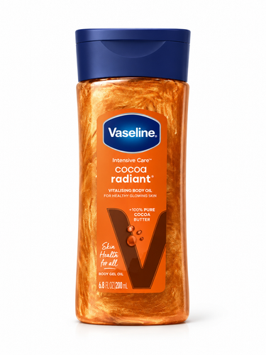 ژل روغن بدن وازلین مدل cocoa radiant حجم 200 میل