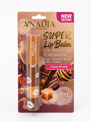 بالم لب آنادیا مدل Anadia Super Lip Balm 4in1 حجم 8 گرم