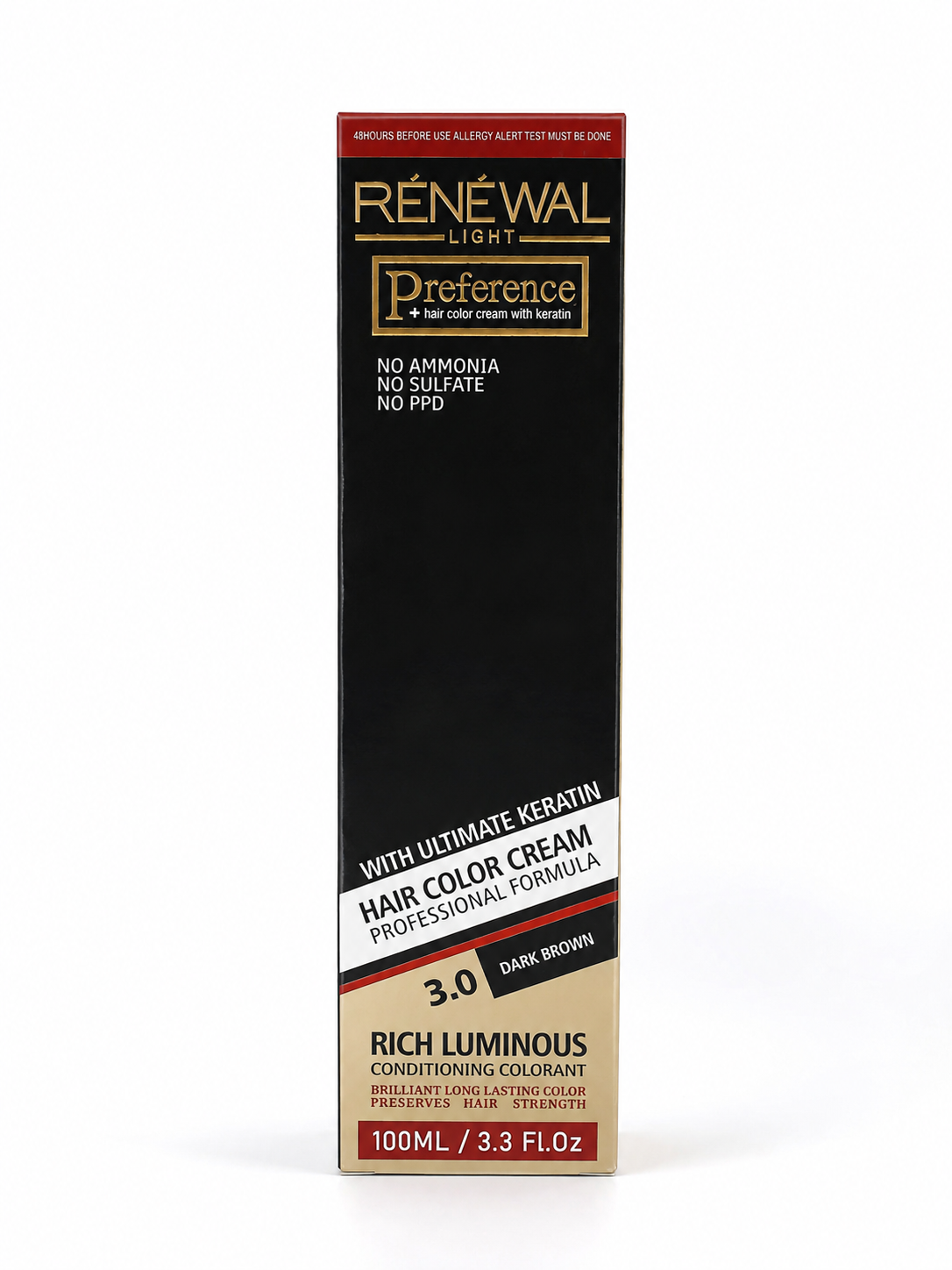 رنگ مو بدون آمونیاک سری طبیعی renewal light حجم 100 میل