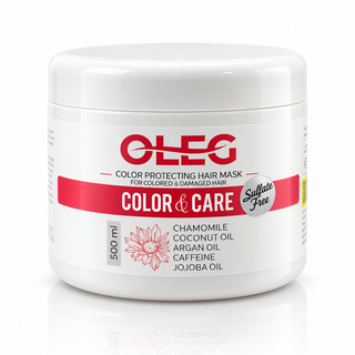 ماسک مو اولگ مدل color care مناسب برای موهای رنگ شده حجم 500 میلیلیتر